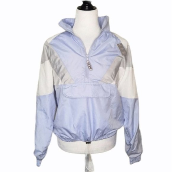 NWT Aeropostale purple & white quarter zip windbreaker - Picture 1 of 4